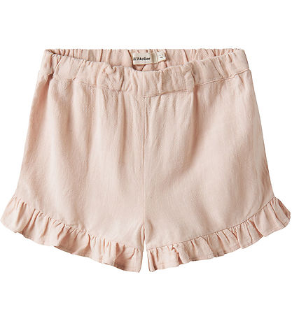 Lil' Atelier Shorts - NmfDolie - Viskose/Hør - Peach Blush