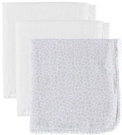 Jack o Juno Stofbleer - 40x40 cm - 3-pak - Pom Pom Mini - Pearl/