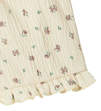Name It Shorts - NbfJannis - Bleached Sand m. Blomster