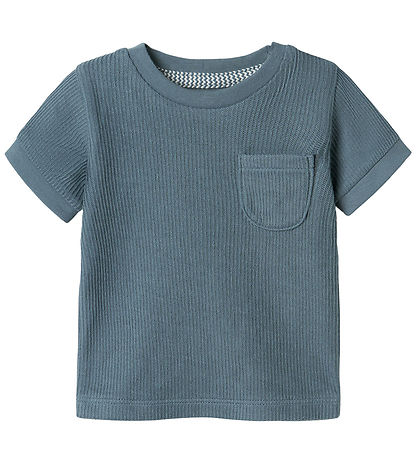 Name It T-shirt - Rib - NbmJush - Blue Mirage