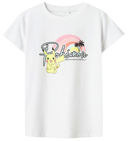 Name It T-shirt - NkfMora - Pokémon - Bright White
