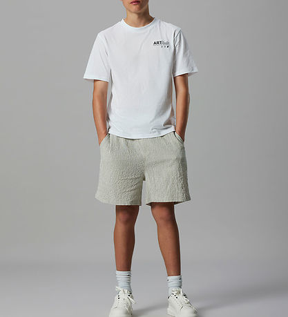 LMTD Shorts - NlmHugo - Turtledove m. Striber