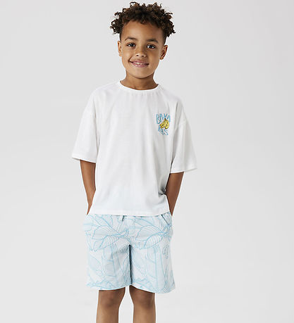 Name It T-shirt - NkmJacob - Bright White/Lemon Drop