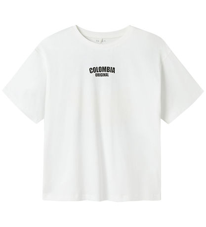Name It T-shirt - NkmJacob - Bright White/Milky Blue 