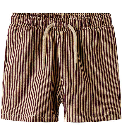 Name It Shorts - Striped - NmmHaris - Windsor Wine