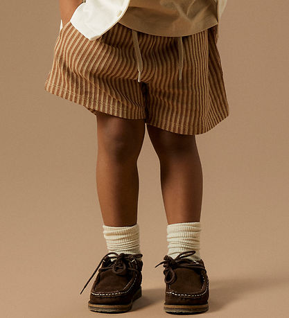 Name It Shorts - Striped - NmmHaris - Irish Cream