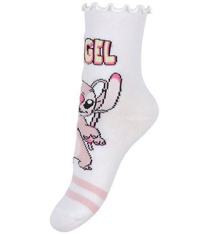 Name It Strømper - 3-Pak - NmfSara - Stitch/Angel - Cameo Pink/L