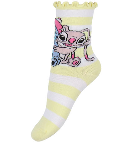 Name It Strømper - 3-Pak - NmfSara - Stitch/Angel - Cameo Pink/L
