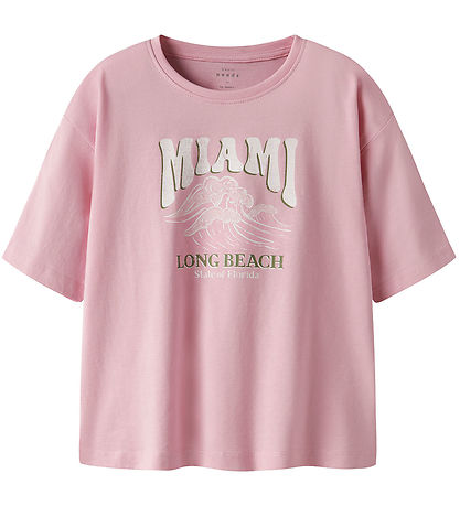Name It T-shirt - NkfVeen - Cameo Rose/Miami