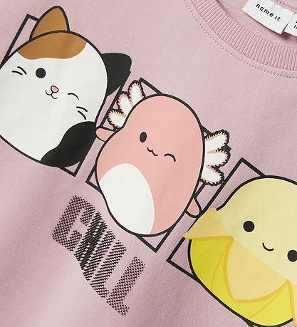 Name It Sweatshirt - NkfMomira - Squishmallows - Cameo Pink