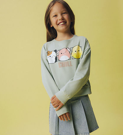 Name It Sweatshirt - NkfMomira - Squishmallows - Aqua Gray