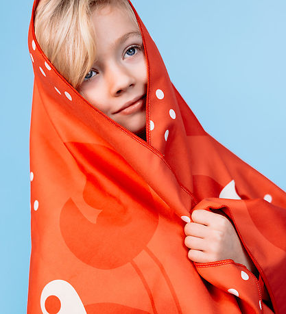 Swim Essentials Håndklæde - Microfiber - 135x65 cm - Red Crab