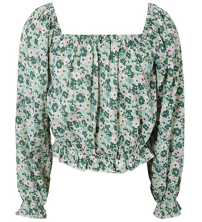 Hound Bluse - Flower top -  Green