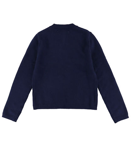 Hound Cardigan - Strik - One Button - Navy