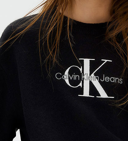 Calvin Klein Bluse - Monologo - Sort