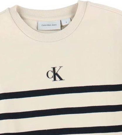 Calvin Klein Kjole - Relaxed - White Cap Grey/Sort