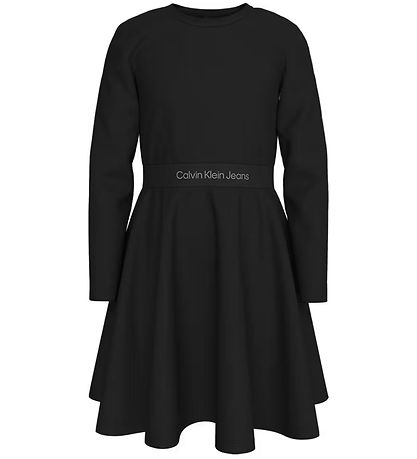 Calvin Klein Kjole - Logo Tape - Sort