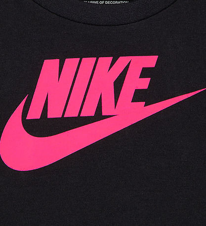 Nike Shortssæt - T-shirt/Shorts - Hyper Pink/Black