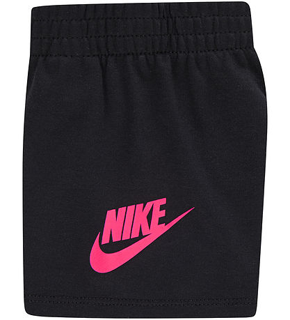 Nike Shortssæt - T-shirt/Shorts - Hyper Pink/Black