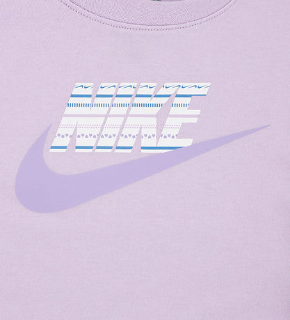 Nike Shortssæt - T-shirt/Shorts - Hydrangeas