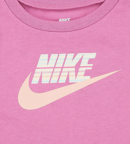 Nike Shortssæt - T-shirt/Shorts - Washed Coral