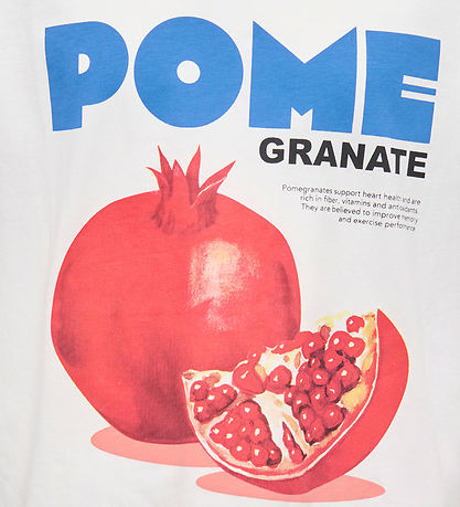 Kids Only T-shirt - KogPhoebe Life - Cloud Dancer/Pomegranate