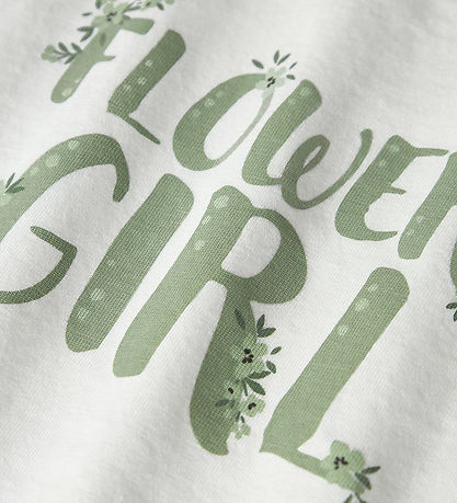 Name It T-shirt - NkfVigea - Bright White/Flower Girl