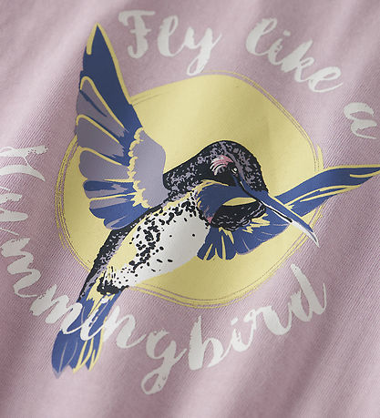 Name It T-shirt - NkfVigea - Winsome Orchid/Big Hummingbird