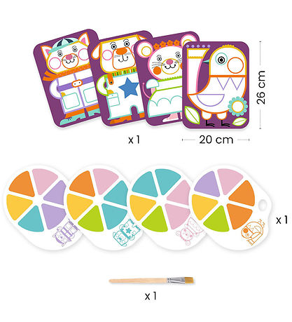 Djeco Farvesæt - Palette Painting - Chubby Cheeks