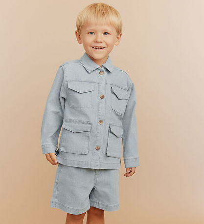 Sofie Schnoor Denimjakke - Hector - Blue Denim Stripe