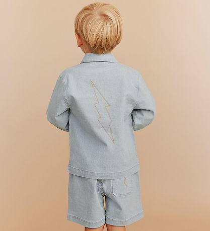Sofie Schnoor Denimjakke - Hector - Blue Denim Stripe