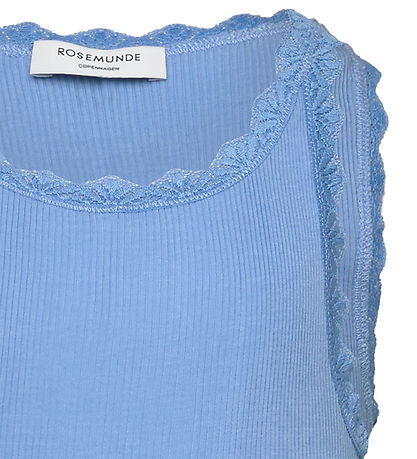 Rosemunde Top - Rib - Modal - Balta - Little Boy Blue