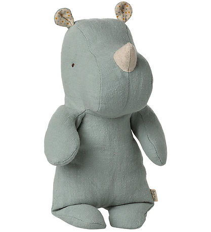 Maileg Bamse - Safari Friends - Næsehorn - Lille - Støvet Blå