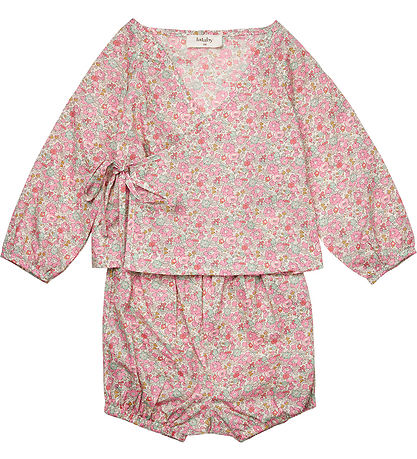 Lalaby Sæt - Bluse/Bloomers - Wilma - Pink Betsy