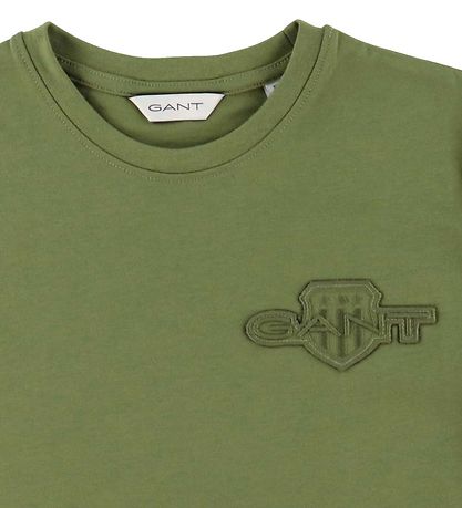 GANT T-shirt - Tonal - Washed Olive