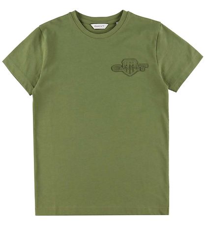GANT T-shirt - Tonal - Washed Olive
