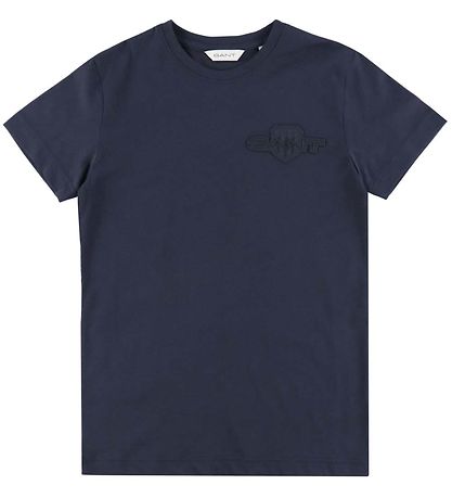 GANT T-shirt - Tonal - Evening Blue