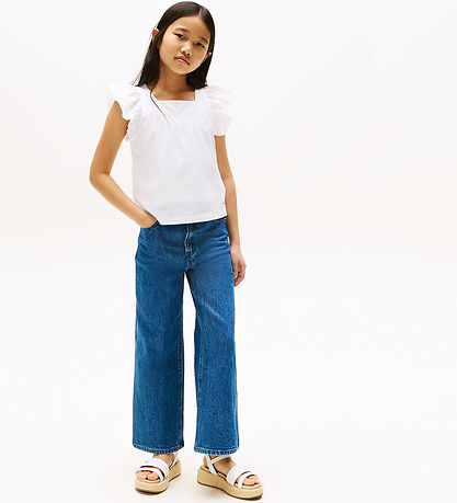 Tommy Hilfiger Top - Ruffle - Hvid