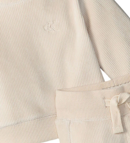 Calvin Klein Gaveæske - Velvet Fleece Sæt - Whitecap Gray