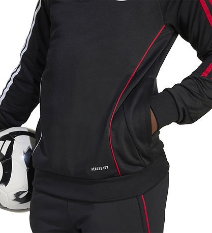 adidas Performance Hættetrøje - AJAX TR HODY - BLACK/WHITE/BOLRE
