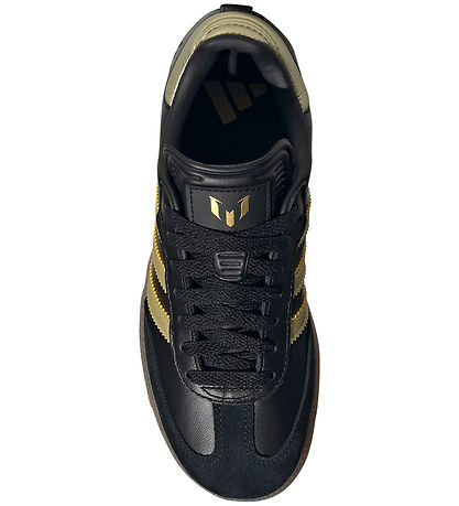 adidas Performance Sko - SAMBA MESSI J - CBLACK/GOLDMT/GUM4