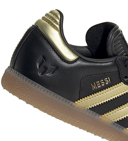 adidas Performance Sko - SAMBA MESSI J - CBLACK/GOLDMT/GUM4
