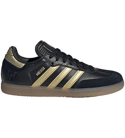 adidas Performance Sko - SAMBA MESSI J - CBLACK/GOLDMT/GUM4