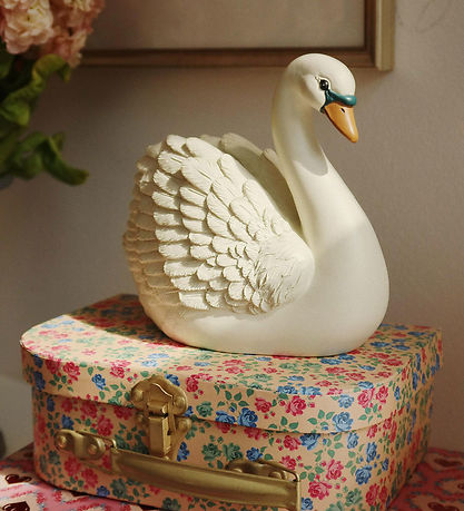 Konges Sløjd Sparegris - Polyresin - Swan