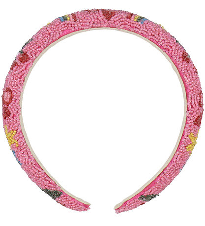 Konges Sløjd Hårbølje - Beaded - Bubblegum