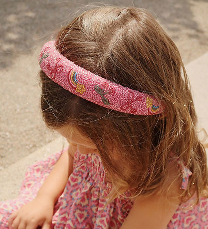 Konges Sløjd Hårbølje - Beaded - Bubblegum