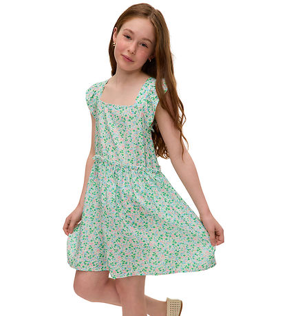 Vero Moda Girl Kjole - VmIris - Cloud Dancer/Ditsy