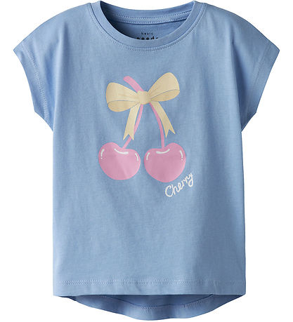 Name It T-shirt - NmfVigea - Serenity/Cherry