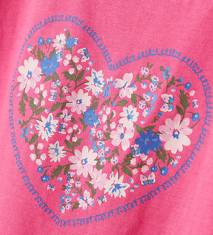 Name It T-shirt - NmfVigea - Carmine Rose/Heart