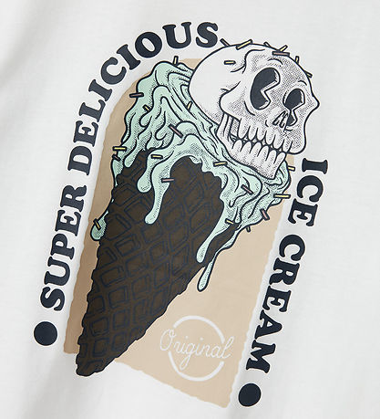 Name It T-shirt - NkmJalka - Bright White/Honeydrew